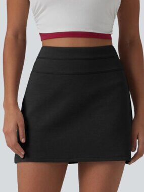NWT- Halara SpacerTek™ High Waisted Tummy Control 2-in-1 Mini Casual Skirt- XL